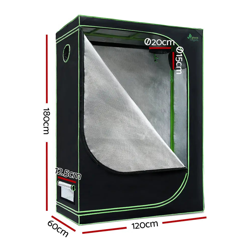 Greenfingers Grow Tent 120x60x180CM 1680D Hydroponics Kit Indoor Plant Room System - Home & Garden > Green Houses