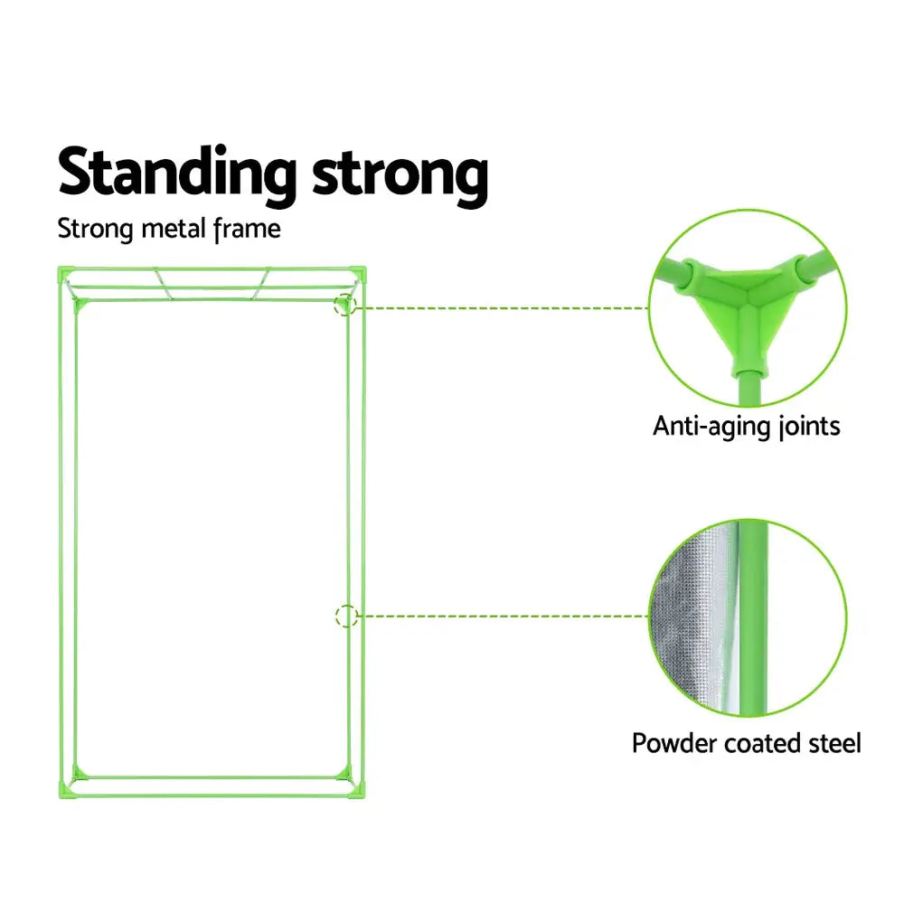 Greenfingers Grow Tent 120x60x210CM Height Adjustable Hydroponics Kit Indoor Grow System - Home & Garden > Green Houses