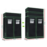 Greenfingers Grow Tent 120x60x210CM Height Adjustable Hydroponics Kit Indoor Grow System - Home & Garden > Green Houses