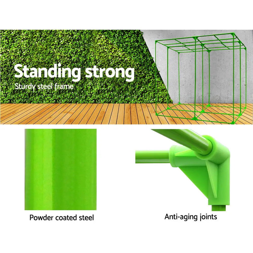 Greenfingers Grow Tent 200x200x200CM Hydroponics Kit Indoor Plant Room System - Home & Garden > Green Houses