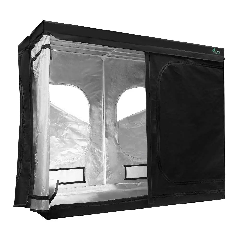 Greenfingers Grow Tent 240x120x200CM Hydroponics Kit Indoor Plant Room Black - Home & Garden > Green Houses