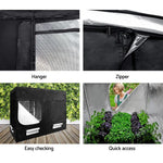 Greenfingers Grow Tent 240x120x200CM Hydroponics Kit Indoor Plant Room Black - Home & Garden > Green Houses
