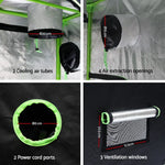 Greenfingers Grow Tent 90x50x160CM Hydroponics Kit Indoor Plant Room System - Home & Garden > Green Houses