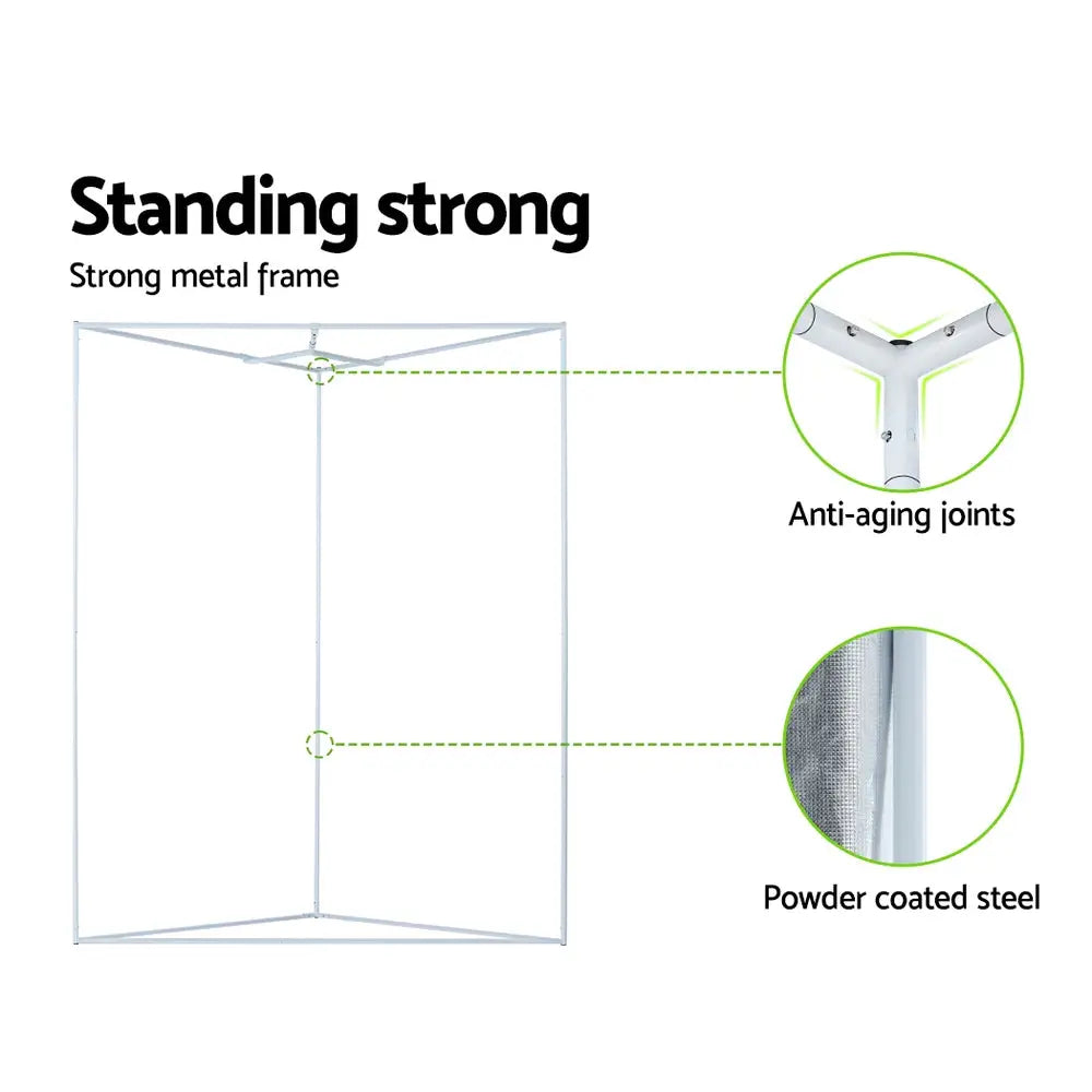 Greenfingers Grow Tent Kits Hydroponics Kit Indoor Grow System 142X100X180CM - Home & Garden > Green Houses