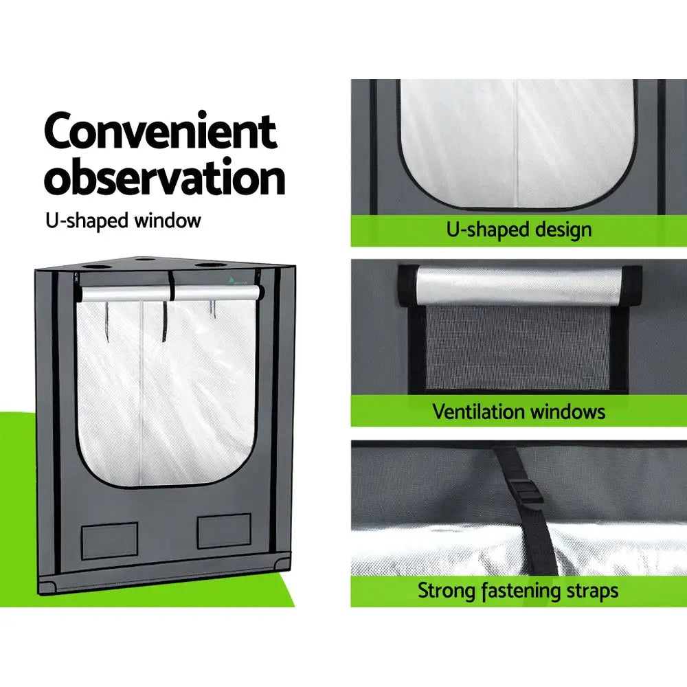 Greenfingers Grow Tent Kits Hydroponics Kit Indoor Grow System 142X100X180CM - Home & Garden > Green Houses