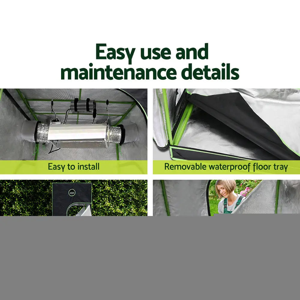 Greenfingers Grow Tent Light Kit 100x100x200CM 4500W LED Full Spectrum - Home & Garden > Green Houses