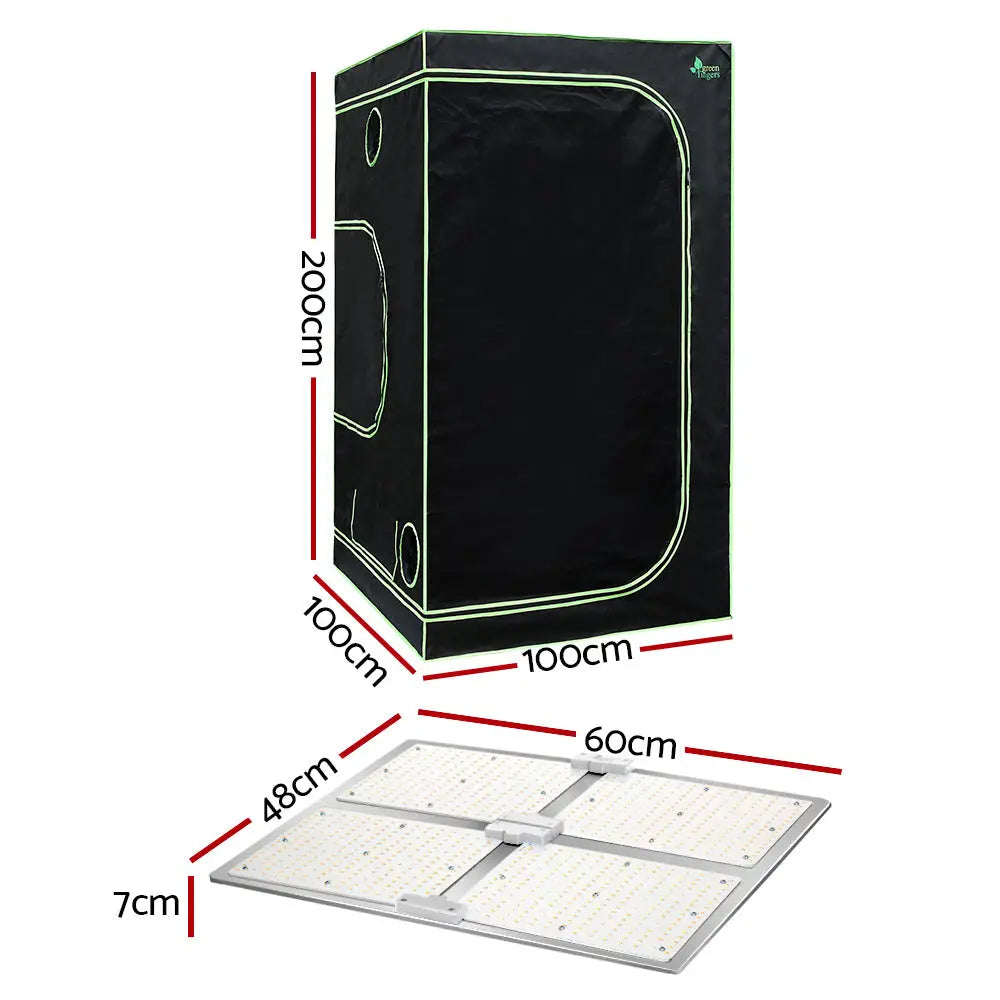 Greenfingers Grow Tent Light Kit 100x100x200CM 4500W LED Full Spectrum - Home & Garden > Green Houses