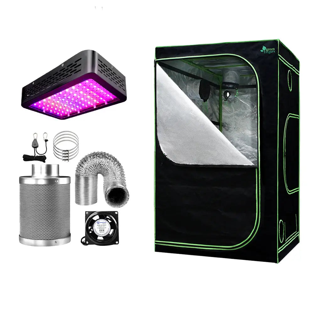 Greenfingers Grow Tent Light Kit 120x120x200CM 1000W LED 6’’ Vent Fan,Greenfingers Grow Tent Light Kit LED 1000W