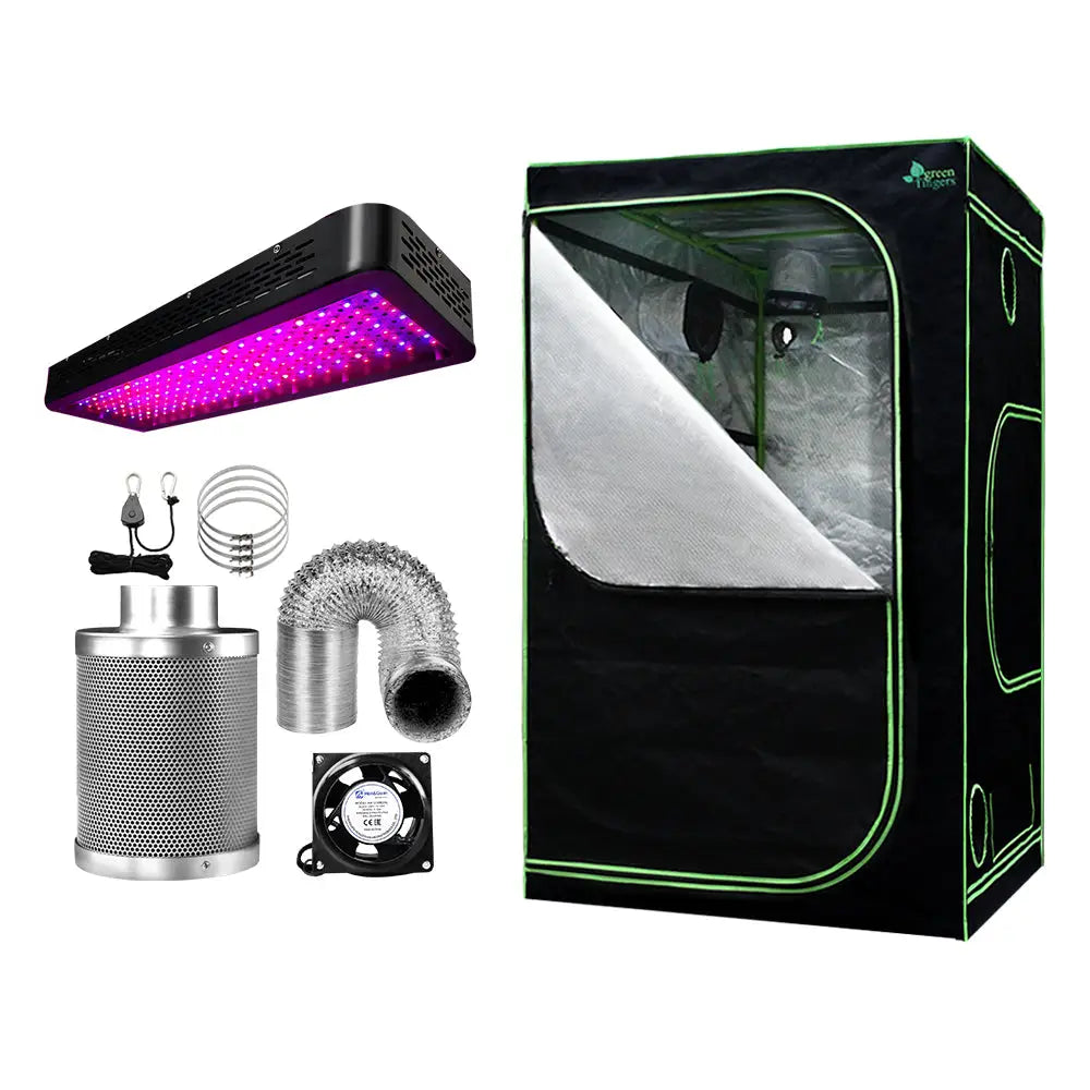 Greenfingers Grow Tent Light Kit 120x120x200CM 2000W LED 6’’ Vent Fan,Greenfingers Grow Tent Light Kit LED 2000W