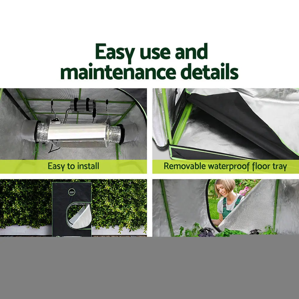 Greenfingers Grow Tent Light Kit 120x120x200CM 4500W LED Full Spectrum - Home & Garden > Green Houses