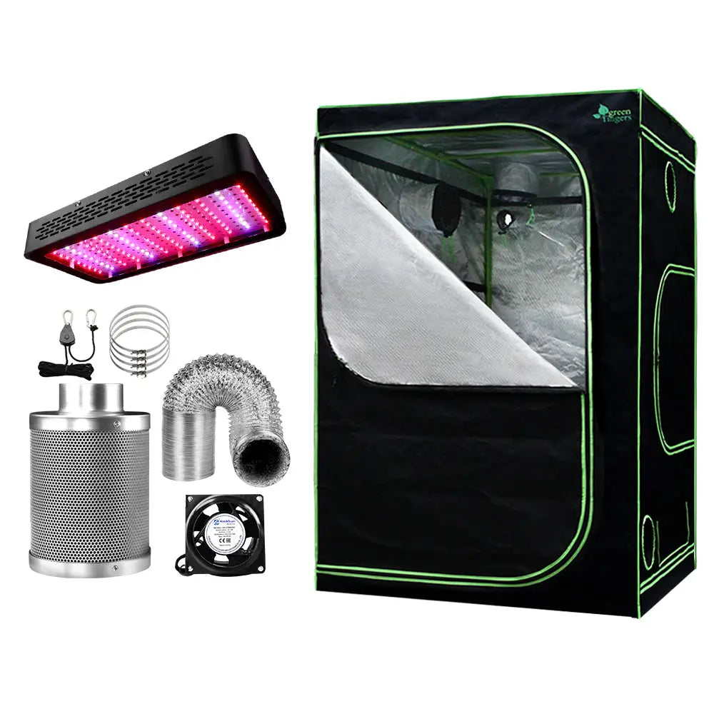 Greenfingers Grow Tent Light Kit 150x150x200CM 1200W LED 6’’ Vent Fan,Greenfingers Grow Tent Light Kit LED 1200W