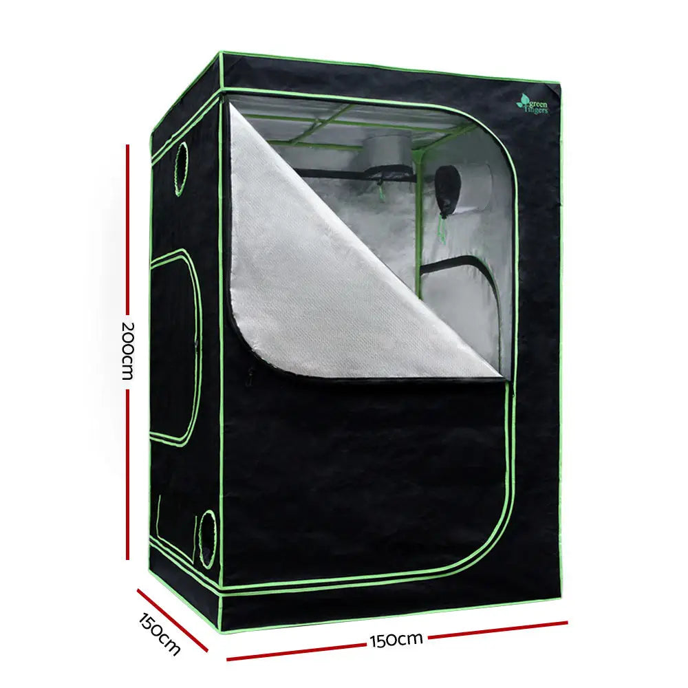 Greenfingers Grow Tent Light Kit 150x150x200CM 2000W LED 4’’ Vent Fan,Greenfingers Grow Tent Light Kit LED 2000W