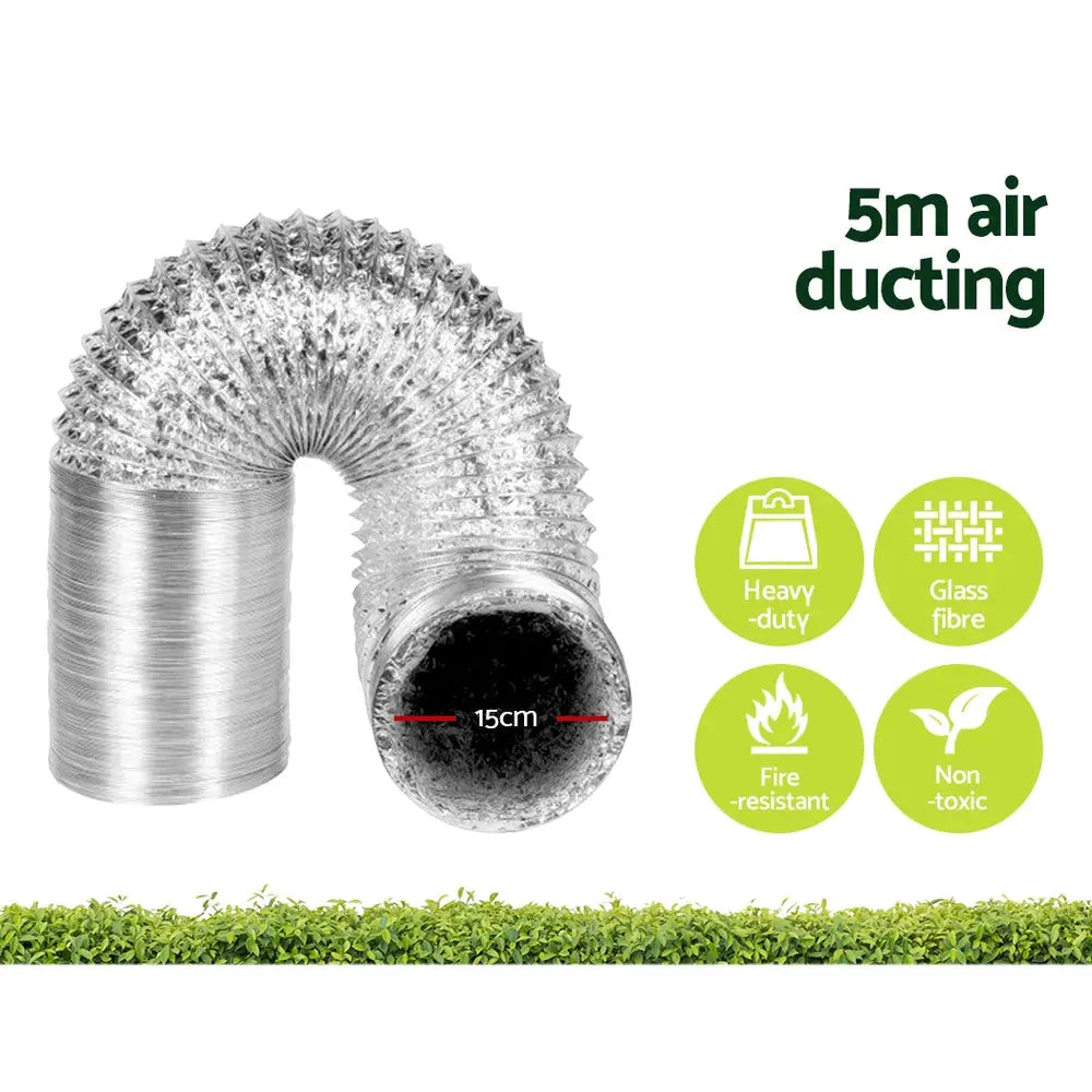Greenfingers Grow Tent Light Kit 150x150x200CM 2000W LED 6’’ Vent Fan,Greenfingers Grow Tent Light Kit LED 2000W
