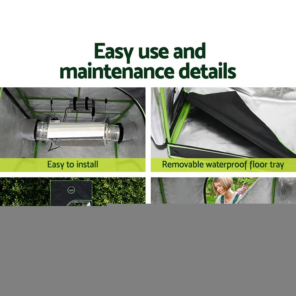 Greenfingers Grow Tent Light Kit 150x150x200CM 2200W LED Full Spectrum - Home & Garden > Green Houses
