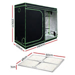 Greenfingers Grow Tent Light Kit 240x120x200CM 4500W LED Full Spectrum - Home & Garden > Green Houses
