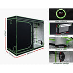 Greenfingers Grow Tent Light Kit 240x120x200CM 4500W LED Full Spectrum - Home & Garden > Green Houses