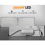 Greenfingers Max 3000W Grow Light LED Full Spectrum Indoor Plant All Stage Growth - Home & Garden > Green Houses