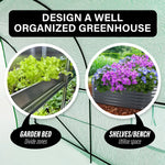 Greenhouse Walk-In Shed 3x2x2M PE Dome Tunnel Polytunnel - Home & Garden > Green Houses