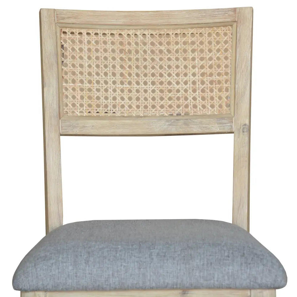 Grevillea Dining Chair Set of 2 Solid Acacia Timber Wood Rattan Furniture -Brown - Furniture > Dining