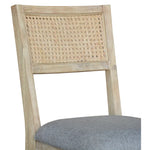 Grevillea Dining Chair Set of 2 Solid Acacia Timber Wood Rattan Furniture -Brown - Furniture > Dining