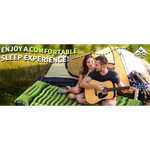 Grey 190cm Ultra-Light Foot Pump Inflatable Camping Sleeping Pad - Furniture > Outdoor > Outdoor Furniture Accessories
