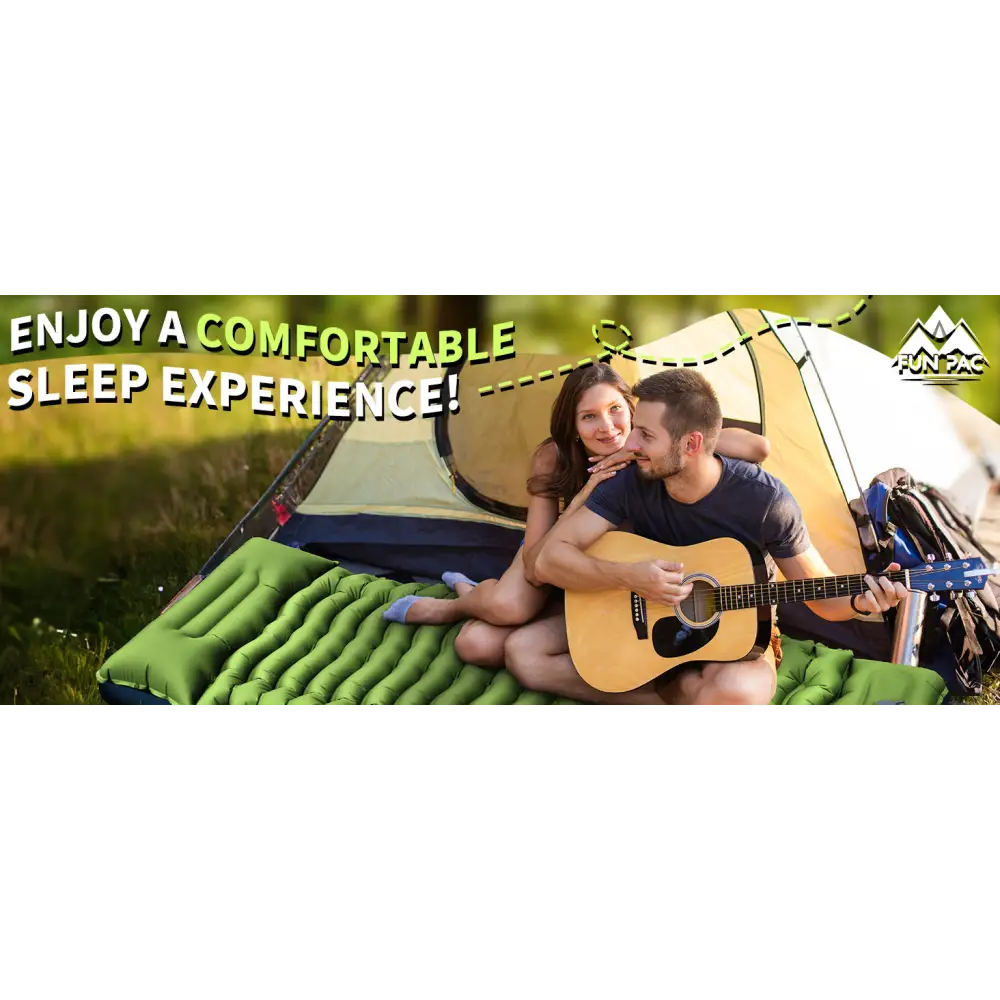 Grey 190cm Ultra-Light Foot Pump Inflatable Camping Sleeping Pad - Furniture > Outdoor > Outdoor Furniture Accessories