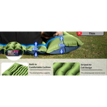 Grey 190cm Ultra-Light Foot Pump Inflatable Camping Sleeping Pad - Furniture > Outdoor > Outdoor Furniture Accessories