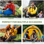 Grey 190cm Ultra-Light Foot Pump Inflatable Camping Sleeping Pad - Furniture > Outdoor > Outdoor Furniture Accessories