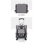 Grey 3-in-1 Pet Carrier: Rolling Backpack with Collapsible Design - Pet Care > Cat Supplies > Cat Carriers & Crates