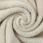 Grey 4-Pack Elegant Glod Floral Embroidered Cotton Hand Towels - Ultra Soft & Absorbent - Home & Garden > Bathroom