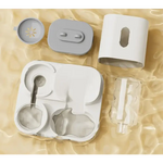 Grey Automatic Pet Feeder and Water Dispenser - Smart Dog Bowl & Cat Feeder Universal Pet Feeding Station Electric Pet
