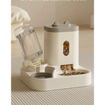 Grey Automatic Pet Feeder and Water Dispenser - Smart Dog Bowl & Cat Feeder Universal Pet Feeding Station Electric Pet