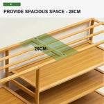 Grey Cover Six Tier Oxford Cloth Covered Tower Bamboo Wooden Shoe Rack Boot Shelf Stand Storage Organizer - Home &
