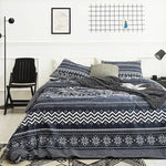 Grey Leopard Pattern 3-Piece Polyester Duvet Cover Set with 2 Pcs Pillowcases - Elegant Bedding Machine Washable