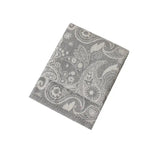 Grey Luxurious Paisley Jacquard Throw Blanket - Soft Wool Blend with Tassels 120x150cm Lightweight Sofa & Nap Blanket