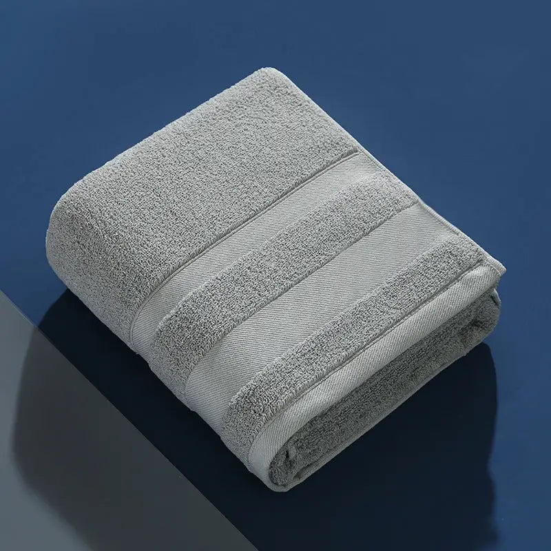 Grey Luxury 100% Cotton Bath Towel - 70x140cm Soft & Absorbent 380g Towel - Home & Garden > Bathroom Accessories > Bath