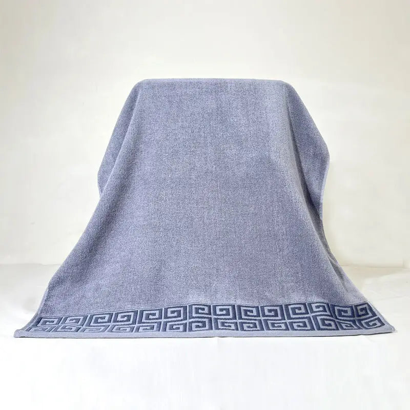 Grey Luxury Cotton Towel Set - 6-Piece Highly Absorbent Bath & Hand Towels - Home & Garden > Bathroom Accessories >