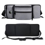 Grey Portable Dog Training Bag - Multi-Function Pet Snack Pouch Waste Bag Holder and Training Waist Bag for Dog Walking