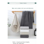 Grey Premium Cotton Towel Set - 6 Pieces Soft & Absorbent Bath Towels for Adults - Home & Garden > Bathroom Accessories