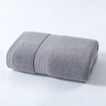Grey Premium Thick Cotton Bath Towel for Adults - Soft and Absorbent Bathroom Towel - Home & Garden > Bathroom