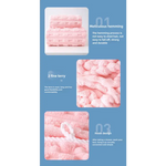 Grey Thickened Coral Fleece Towel Set Large Bath Towel & Face Towel Combo Soft & Absorbent Towels for Home Use - Home &