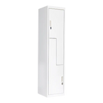 Grey Two-Door L-shaped Office Gym Shed Storage Lockers - Furniture > Office