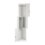 Grey Two-Door L-shaped Office Gym Shed Storage Lockers - Furniture > Office
