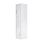 Grey Two-Door L-shaped Office Gym Shed Storage Lockers - Furniture > Office
