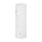 Grey Two-Door L-shaped Office Gym Shed Storage Lockers - Furniture > Office