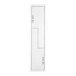 Grey Two-Door L-shaped Office Gym Shed Storage Lockers - Furniture > Office