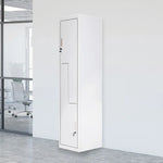 Grey Two-Door L-shaped Office Gym Shed Storage Lockers - Furniture > Office