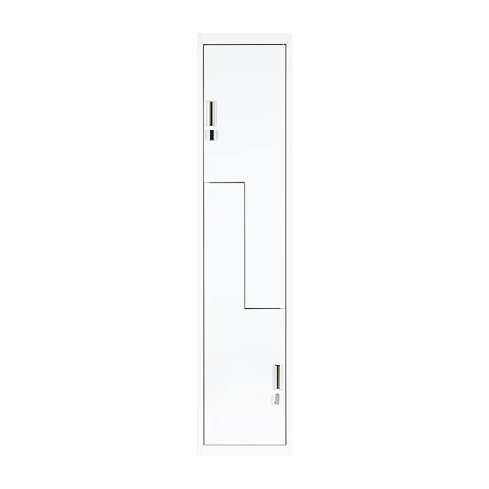 Grey Two-Door L-shaped Office Gym Shed Storage Lockers - Furniture > Office