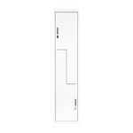 Grey Two-Door L-shaped Office Gym Shed Storage Lockers - Furniture > Office