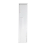 Grey Two-Door L-shaped Office Gym Shed Storage Lockers - Furniture > Office